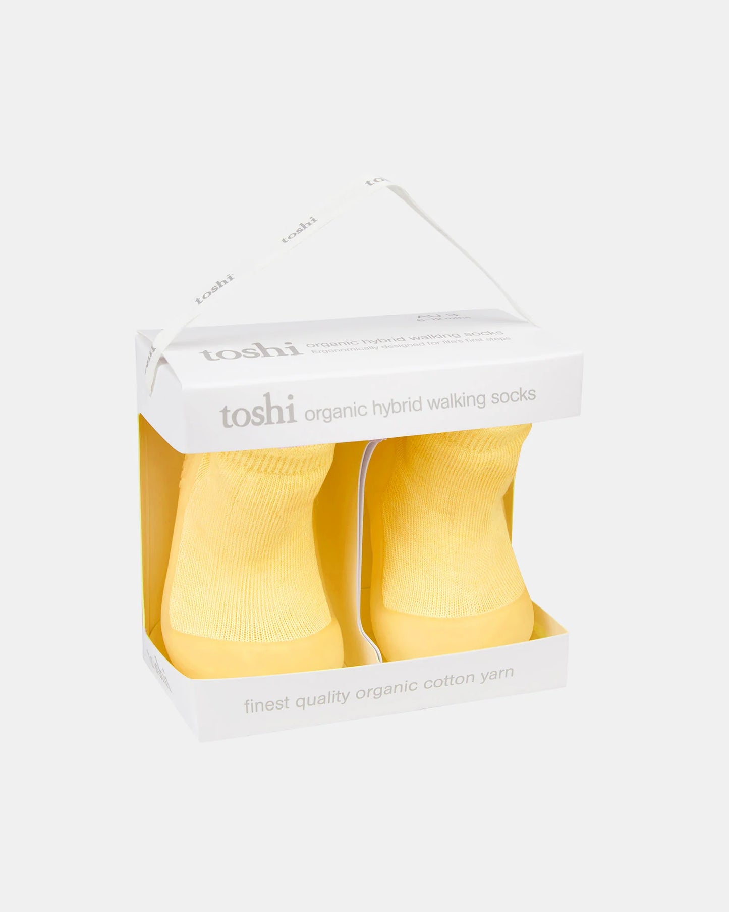 Organic Hybrid Walking Socks - Banana