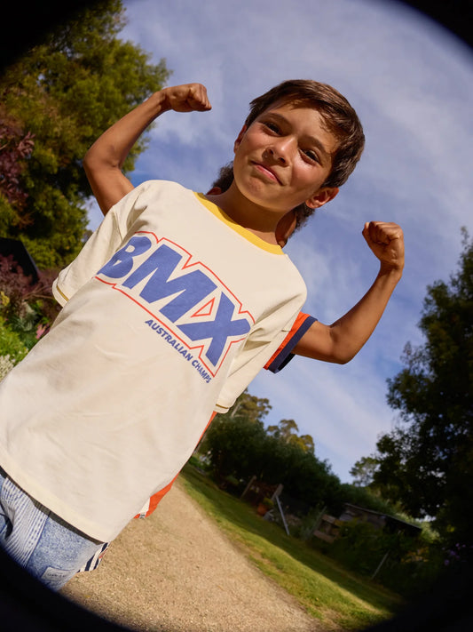 BMX Oversized Antique White T-Shirt