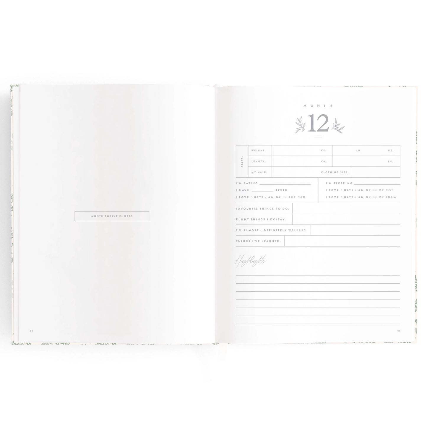 Baby Journal - Cypress