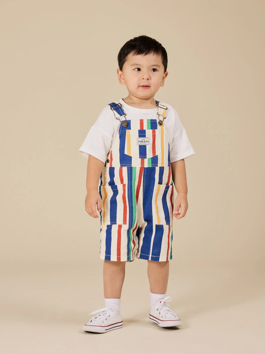 James Denim Pocket Overalls - 90’s Bold Stripe