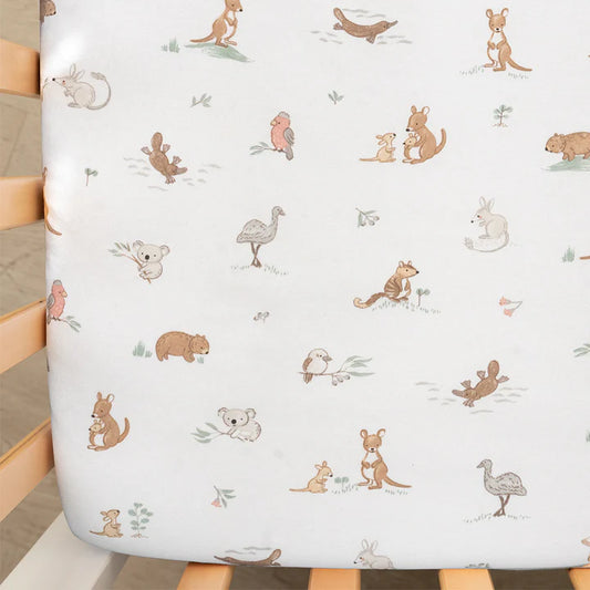 Fitted Cot Sheets 2pk - Australiana