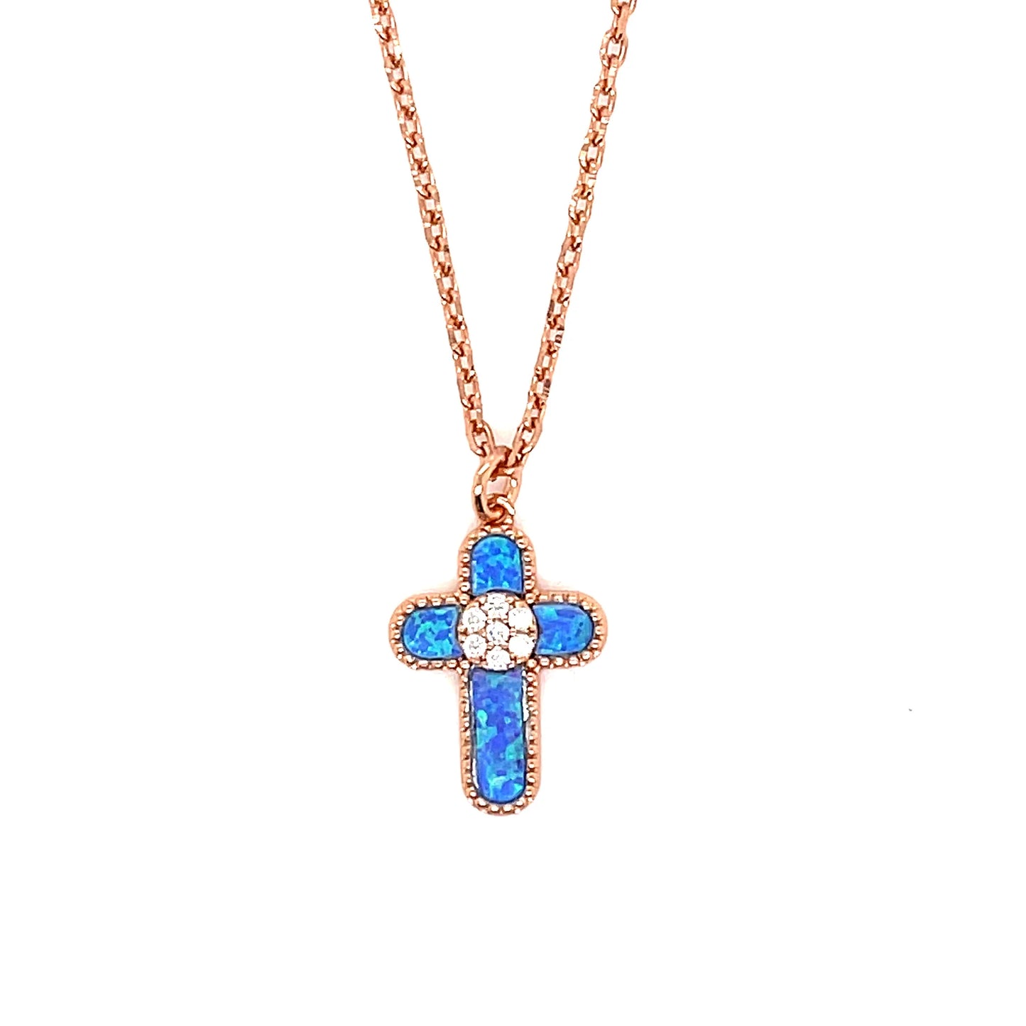 Opalite Cross Necklace