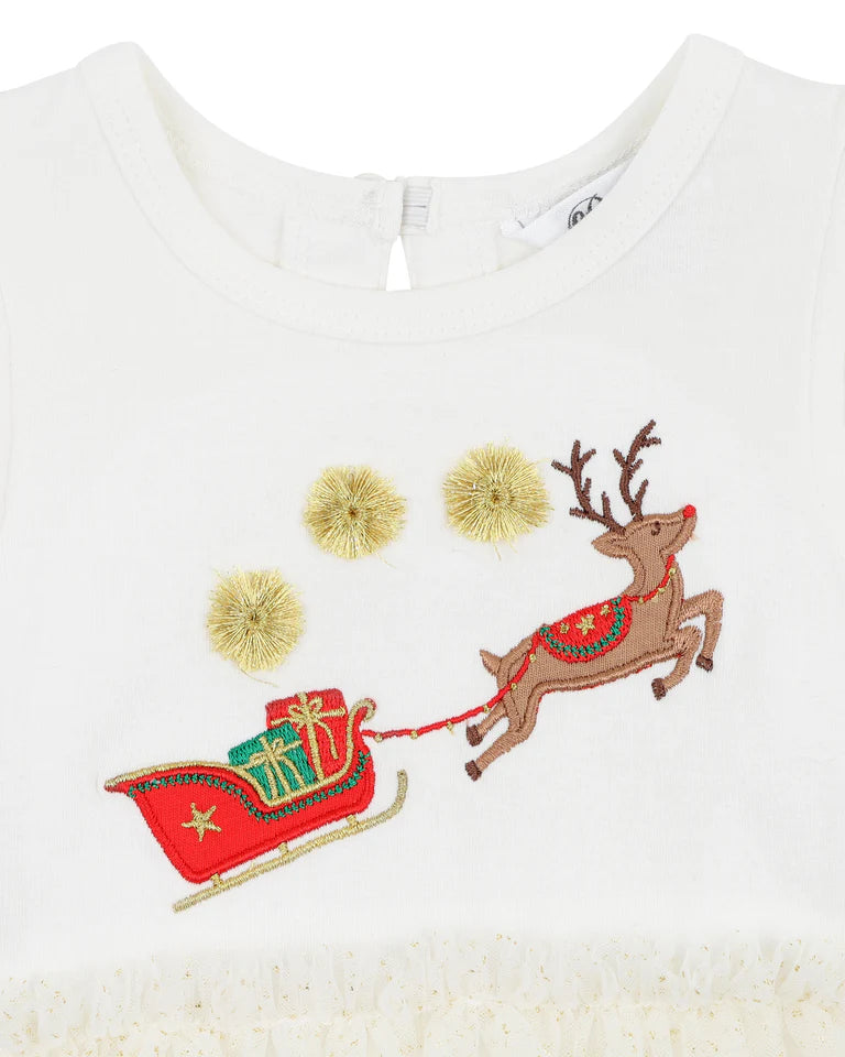 Festive Reindeer Tutu Bodysuit