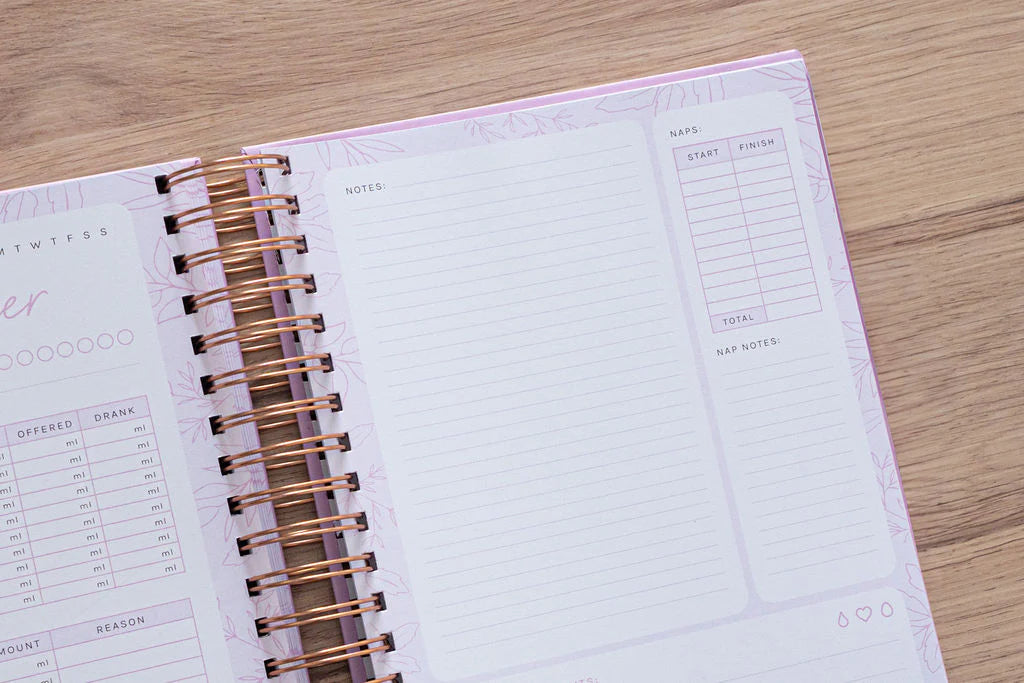 Your Little One’s Daily Tracker - Lilac & Rose Gold