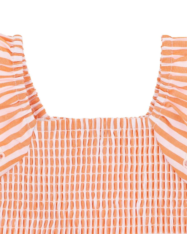 Paradiso Stripe Shirred Top 3Y-5Y