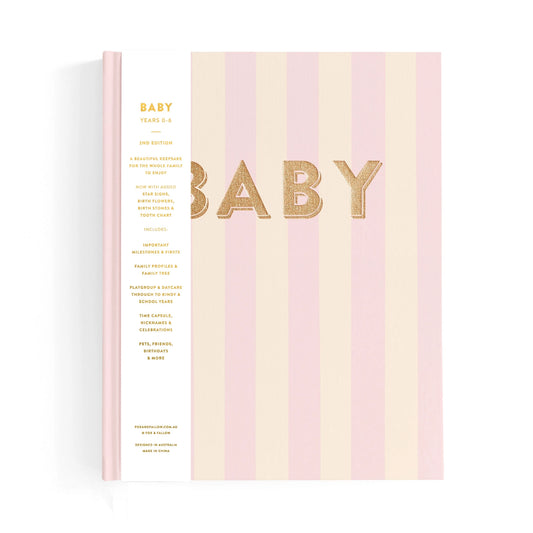 Baby Journal - Petal Stripe
