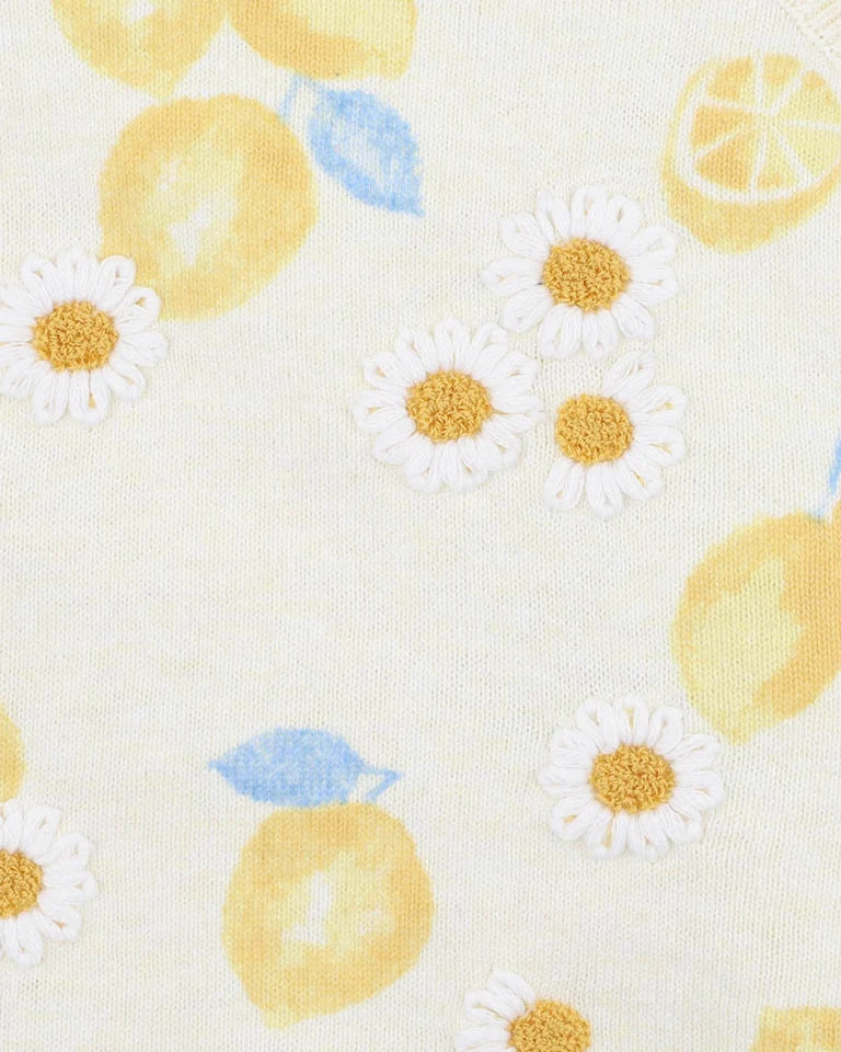 Piccolina Organic Lemon Bodysuit 000-1Y
