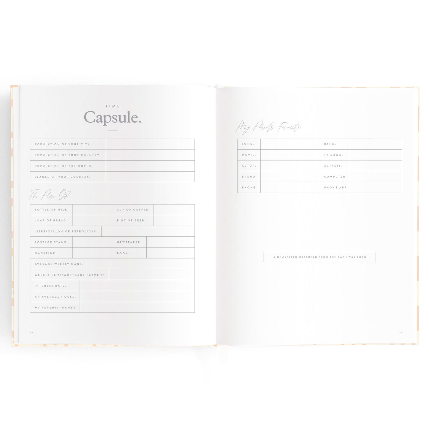 Baby Journal - Daisy Grid