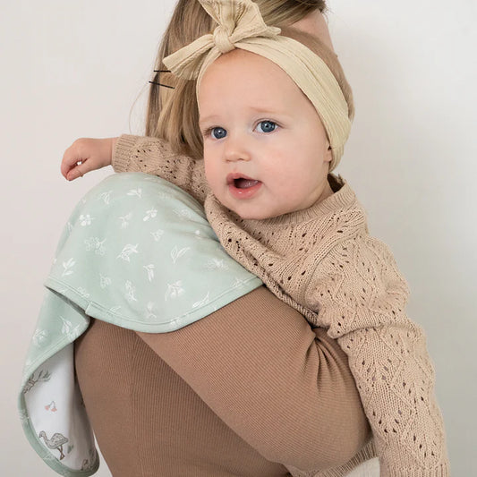 Burp Cloth Organic 2pk - Australiana