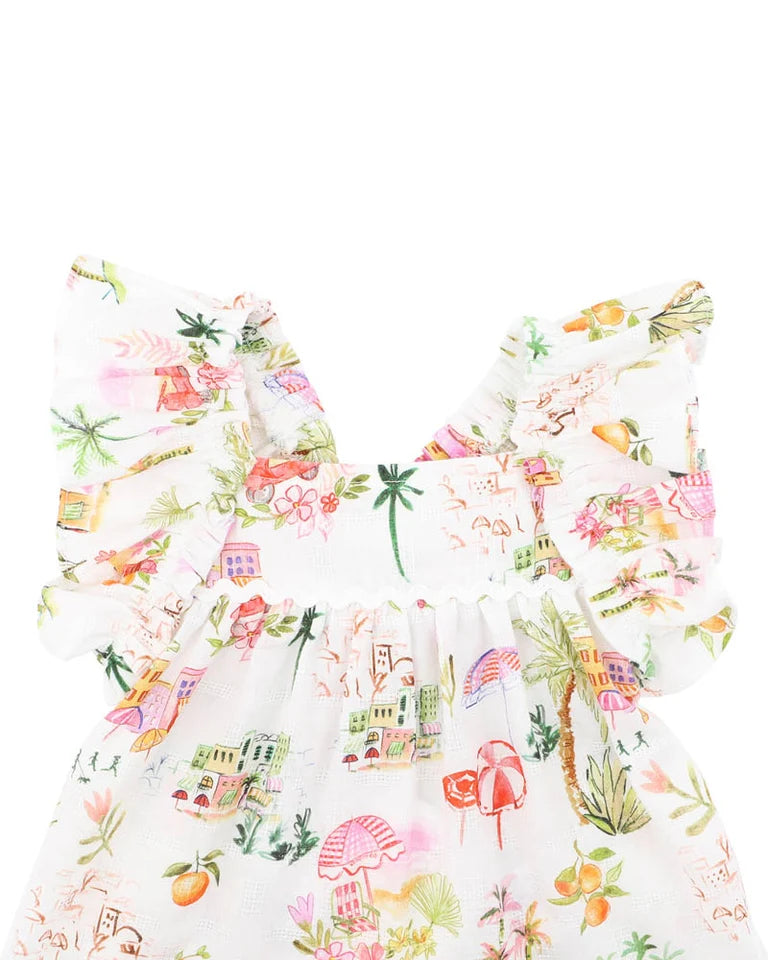 Paradiso Print Frill Top 00-2Y