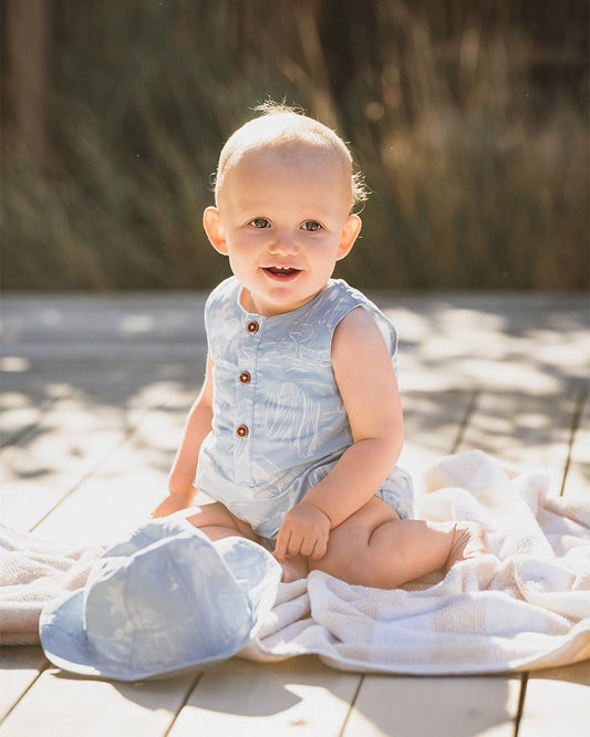 Surf’s Up Linework Romper