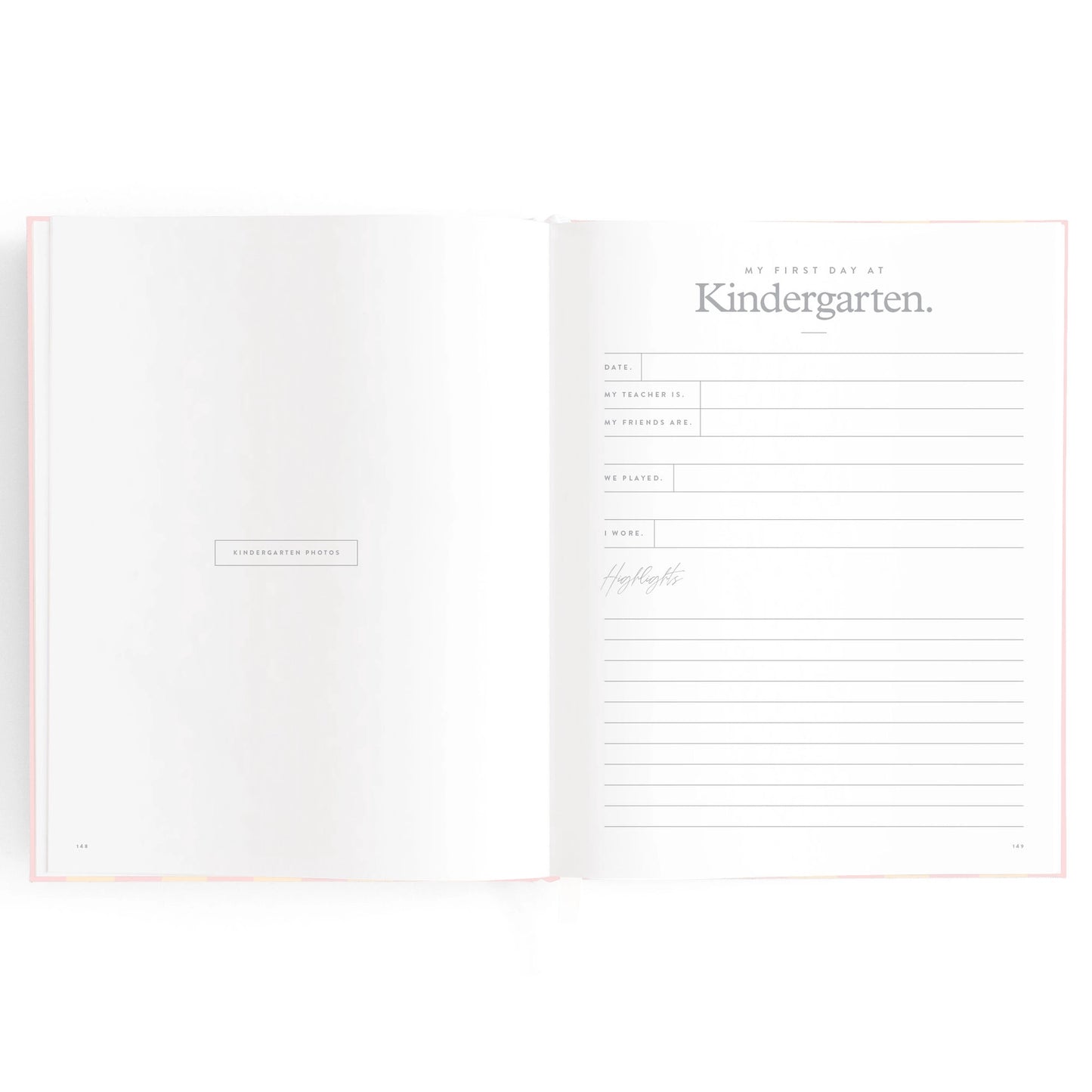 Baby Journal - Petal Stripe