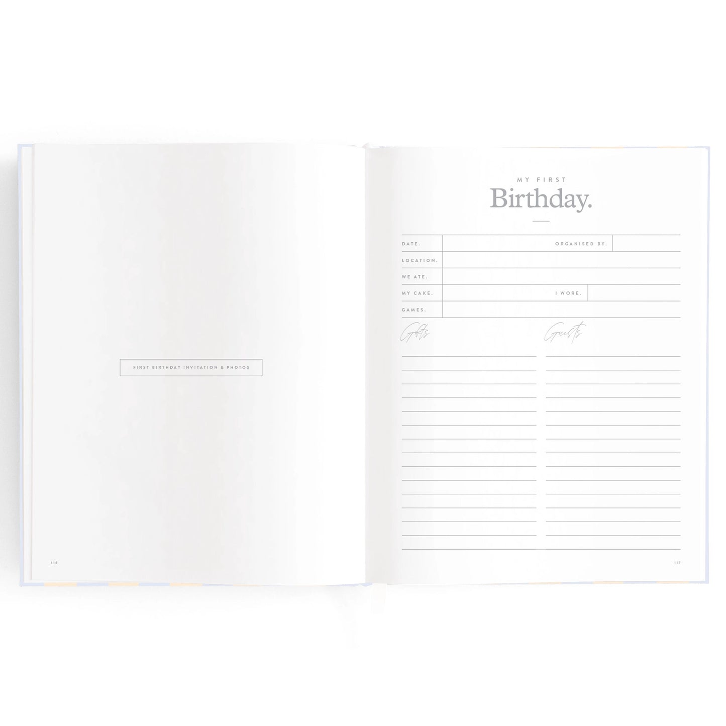 Baby Journal - Cloud Stripe