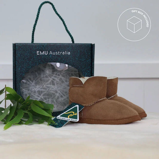 Platinum Baby Bootie - Chestnut