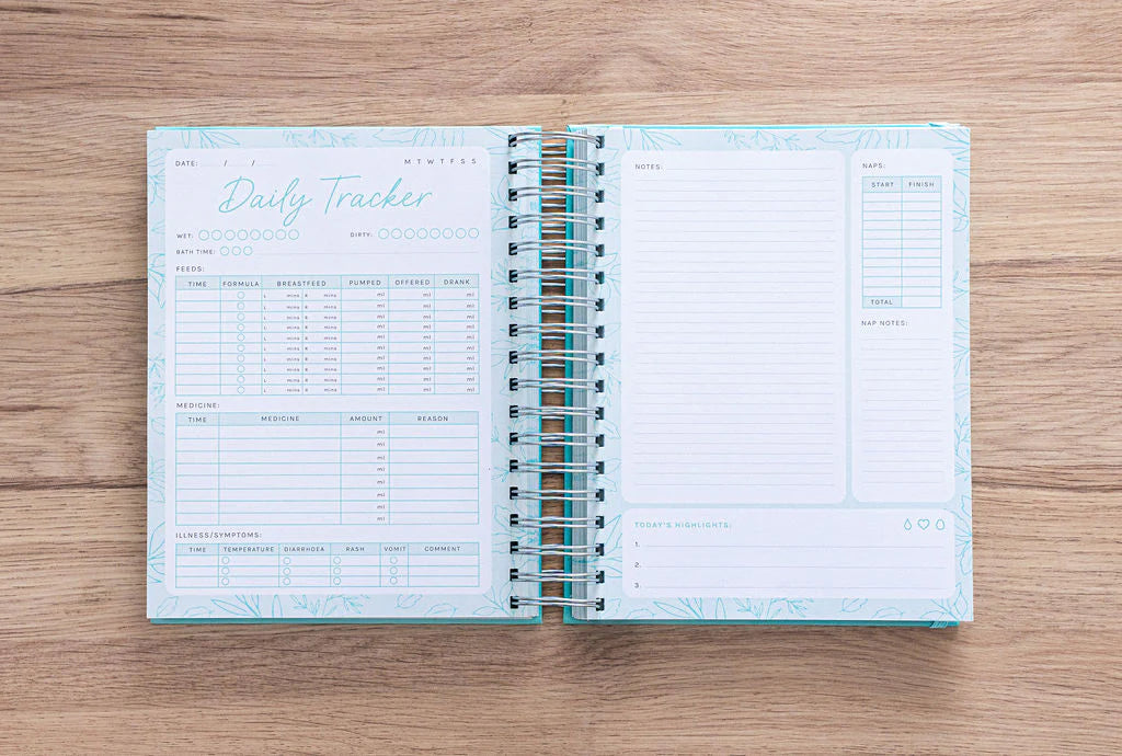 Your Little One’s Daily Tracker - Blue & Silver