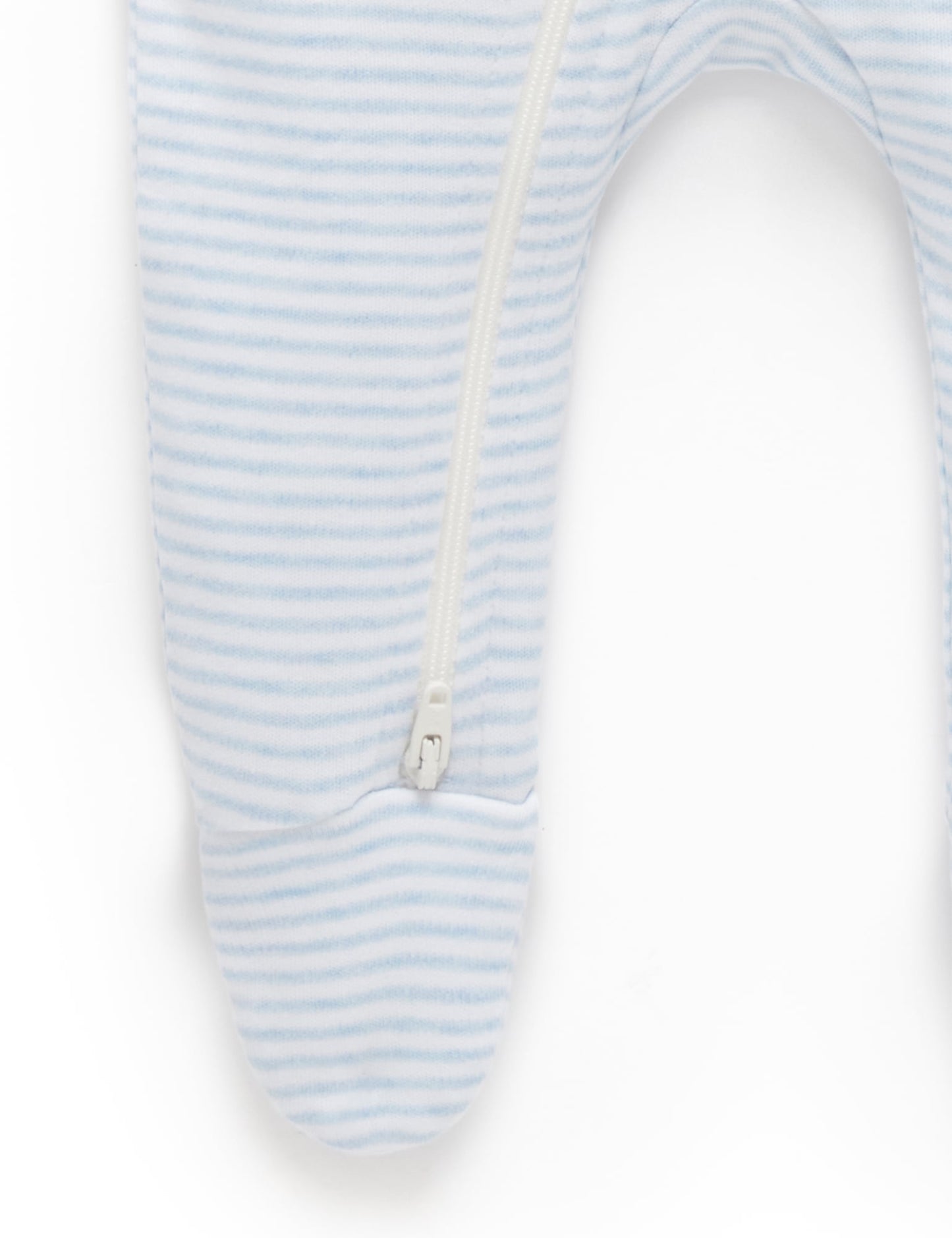 Premmie Zip Growsuit & Beanie Set - Blue Stripe