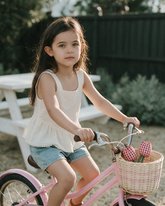 Sundae Peplum Dobby Top 3Y-5Y