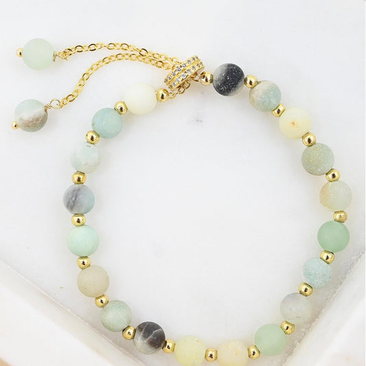 Stone Bracelet - Aqua Jade