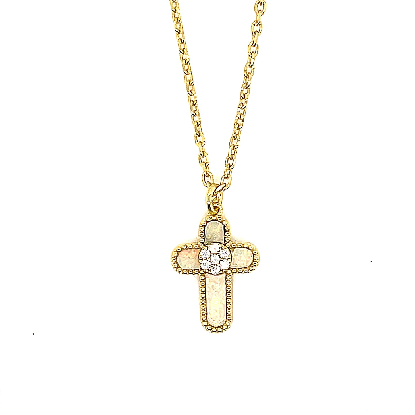 Opalite Cross Necklace