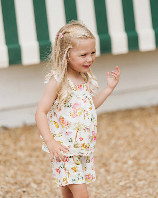 Paradiso Print Frill Top 00-2Y