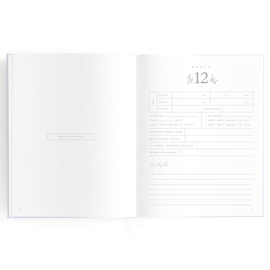 Baby Journal - Powder Blue