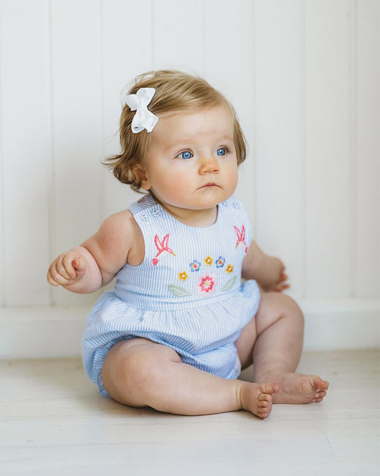 Songbird Stripe Embroidered Bodysuit
