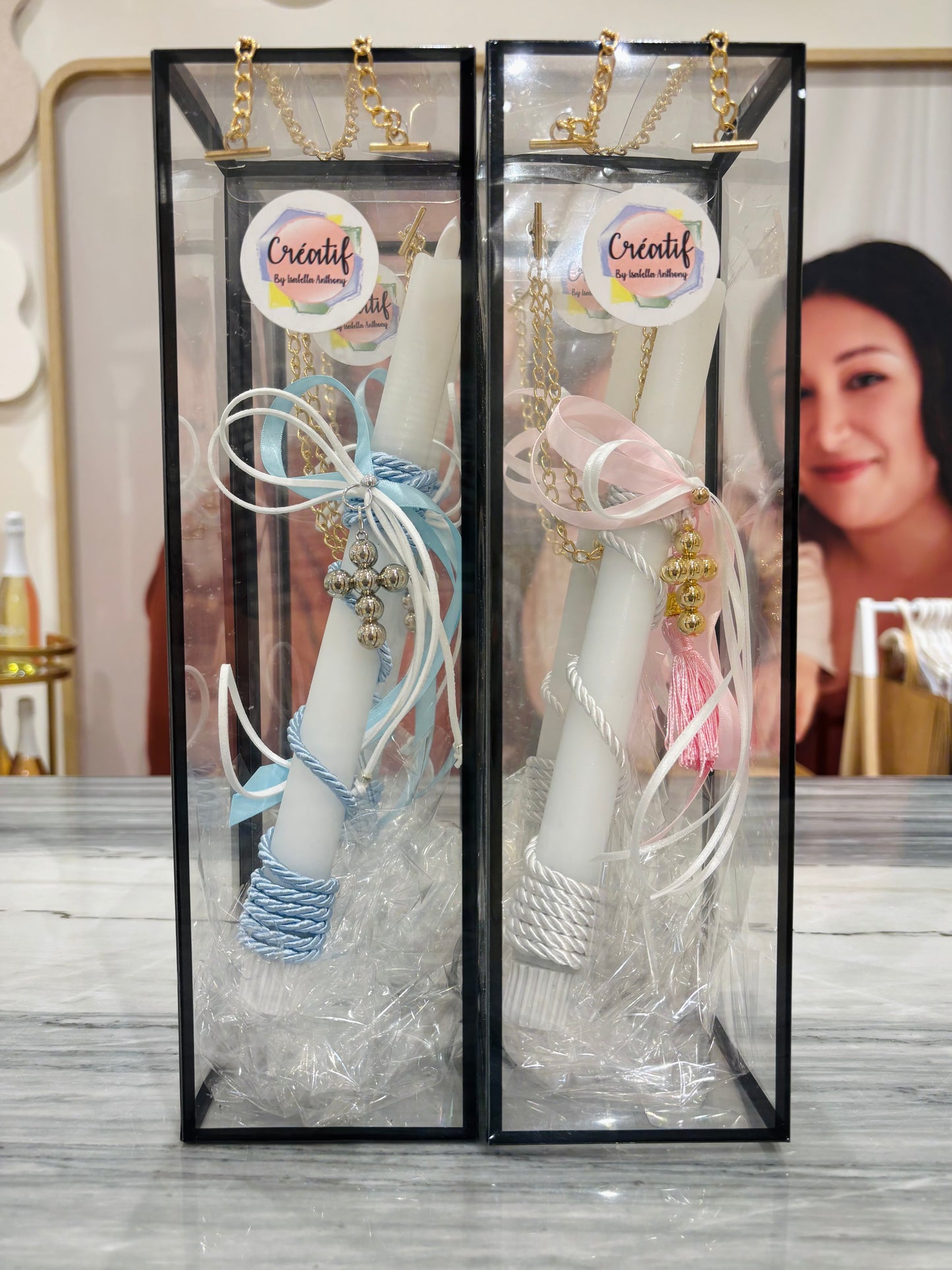 Flame-Free Lambatha - LED Easter Candle