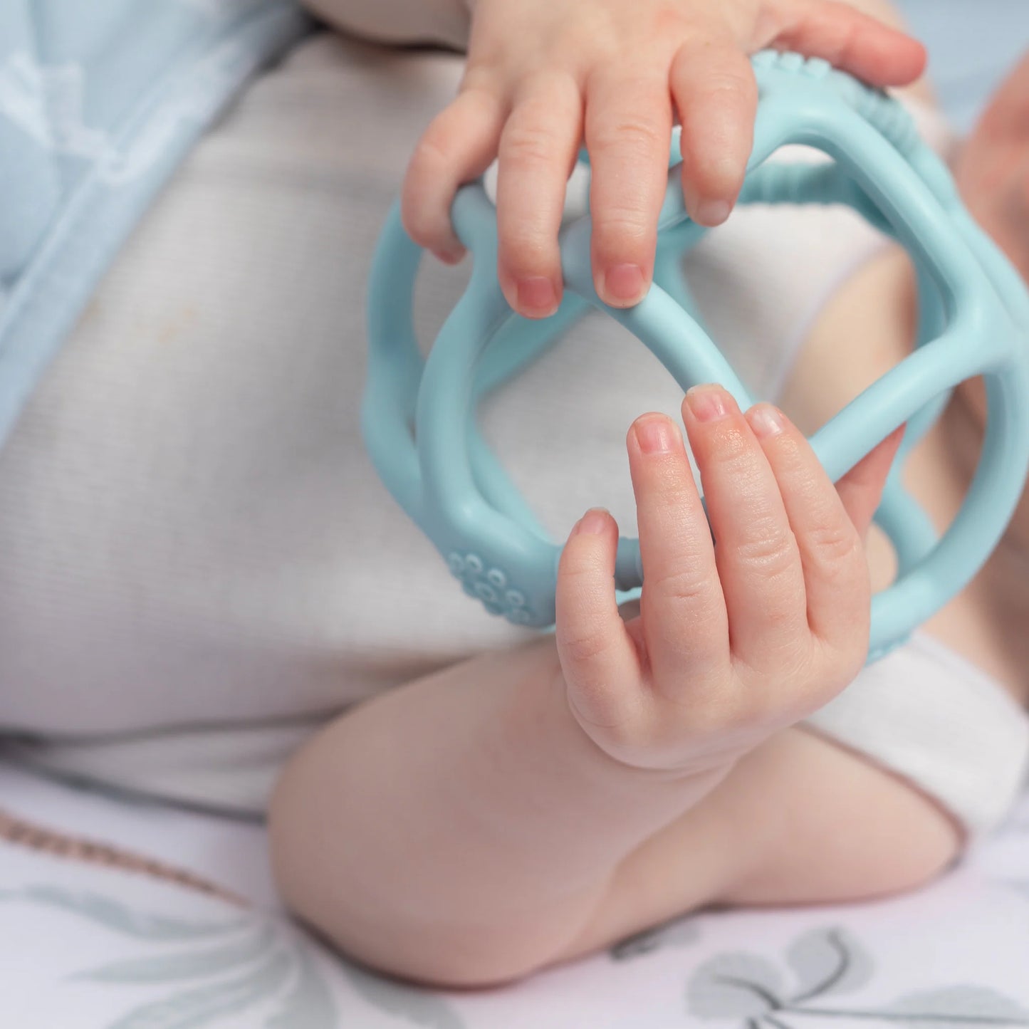Silicone Teething Ball - Pastel Blue