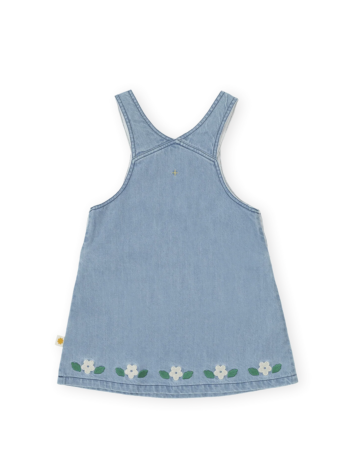 Wild Strawberry Vintage Blue Pinafore Dress