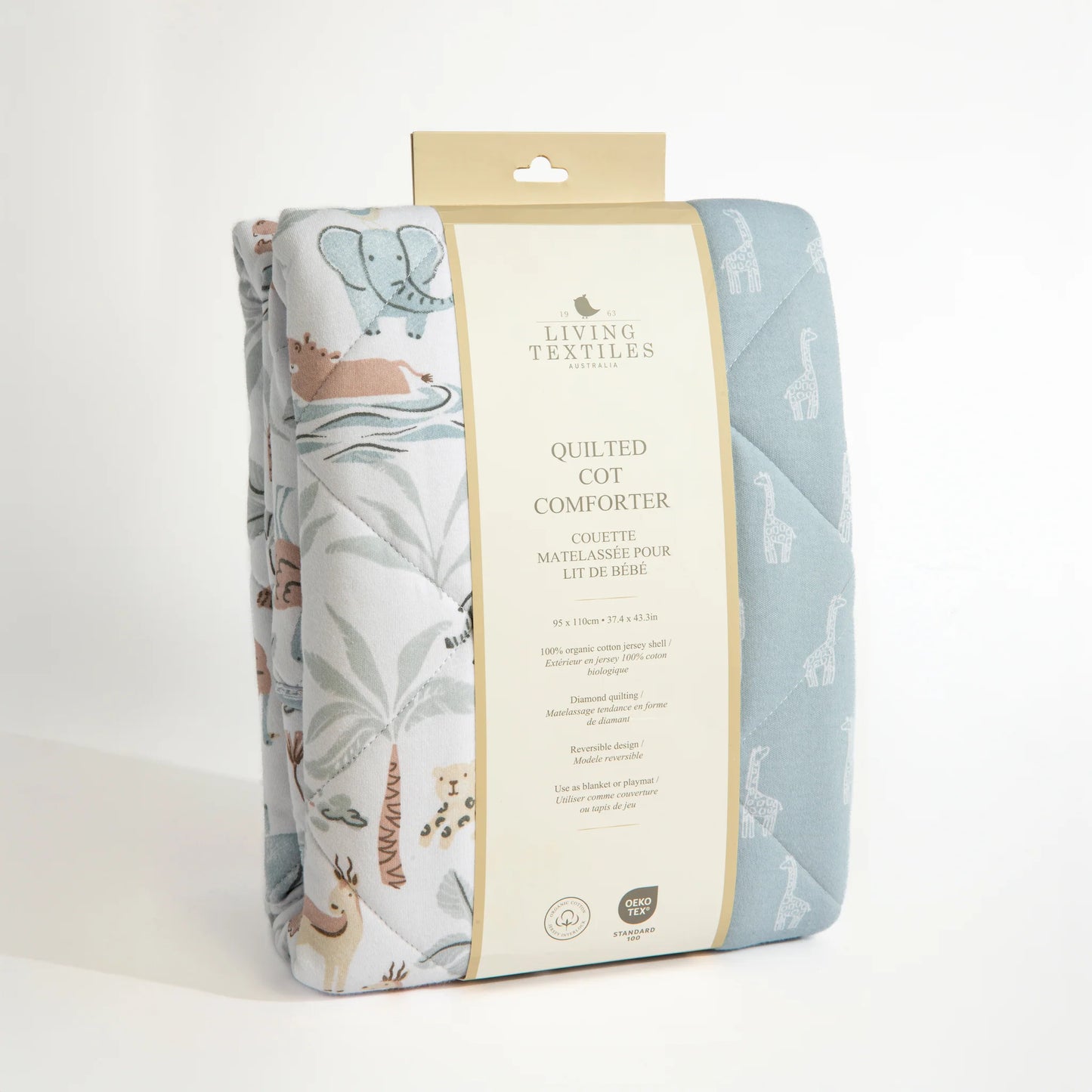 Quilted Cot Comforter - Wild Safari
