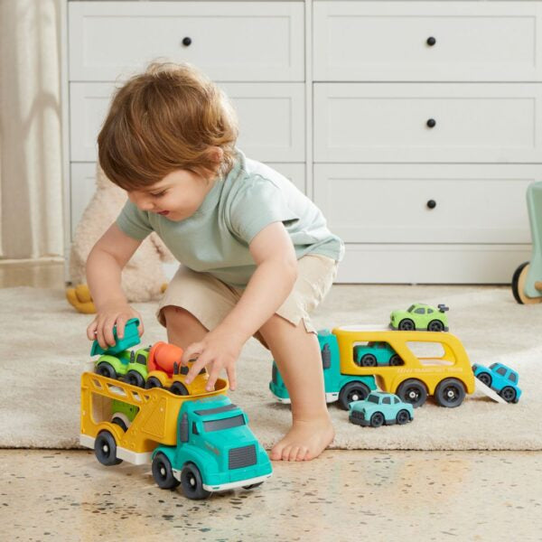 Bioplastic Vehicle Carrier Set - Trucks