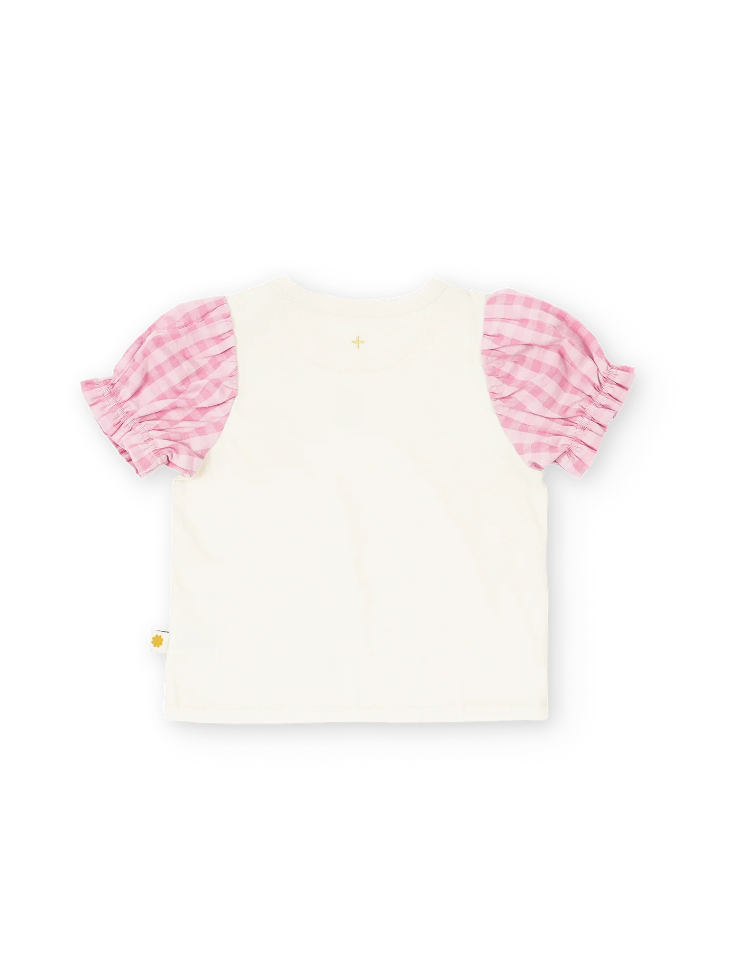 Gingham Pink Puff Sleeve Top