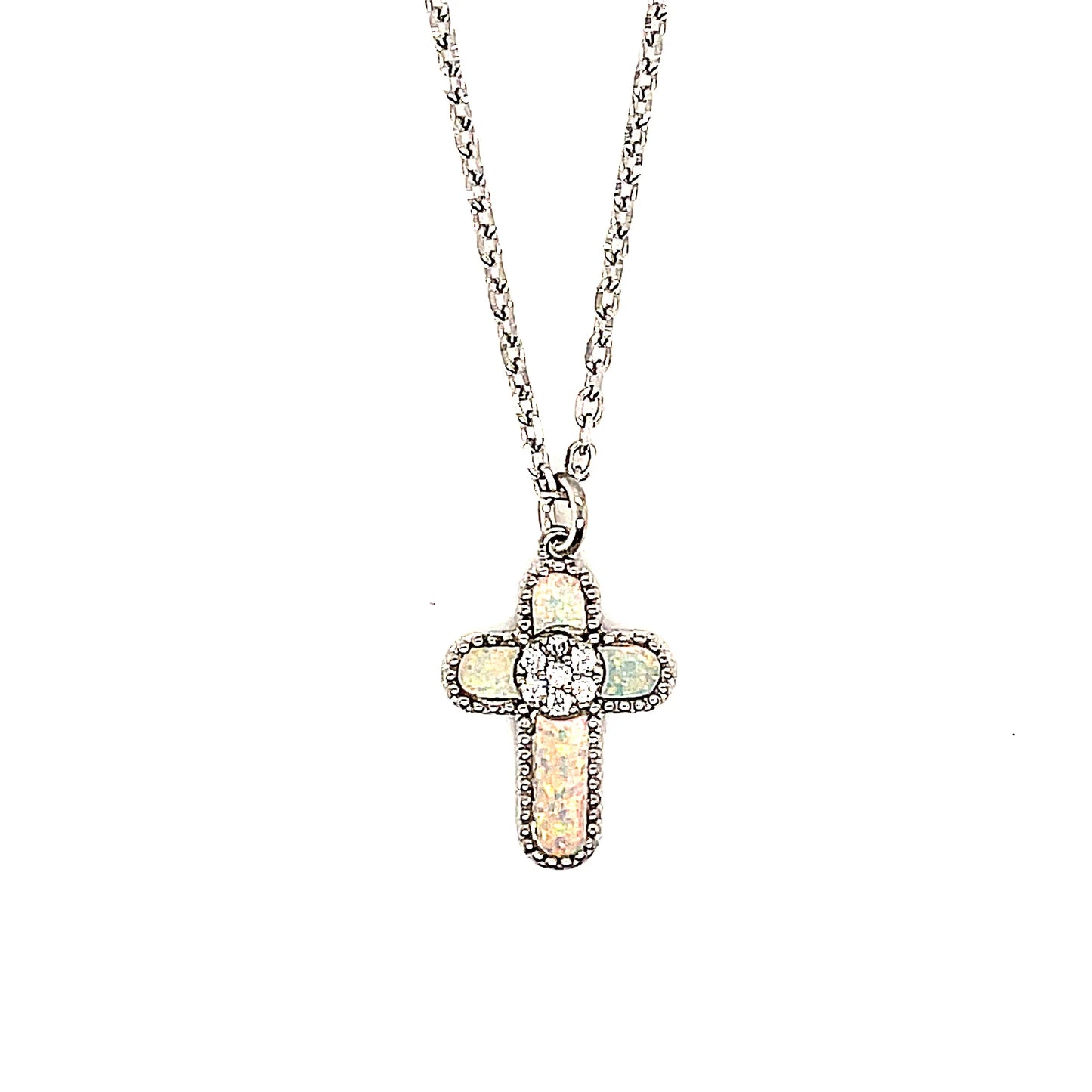 Opalite Cross Necklace