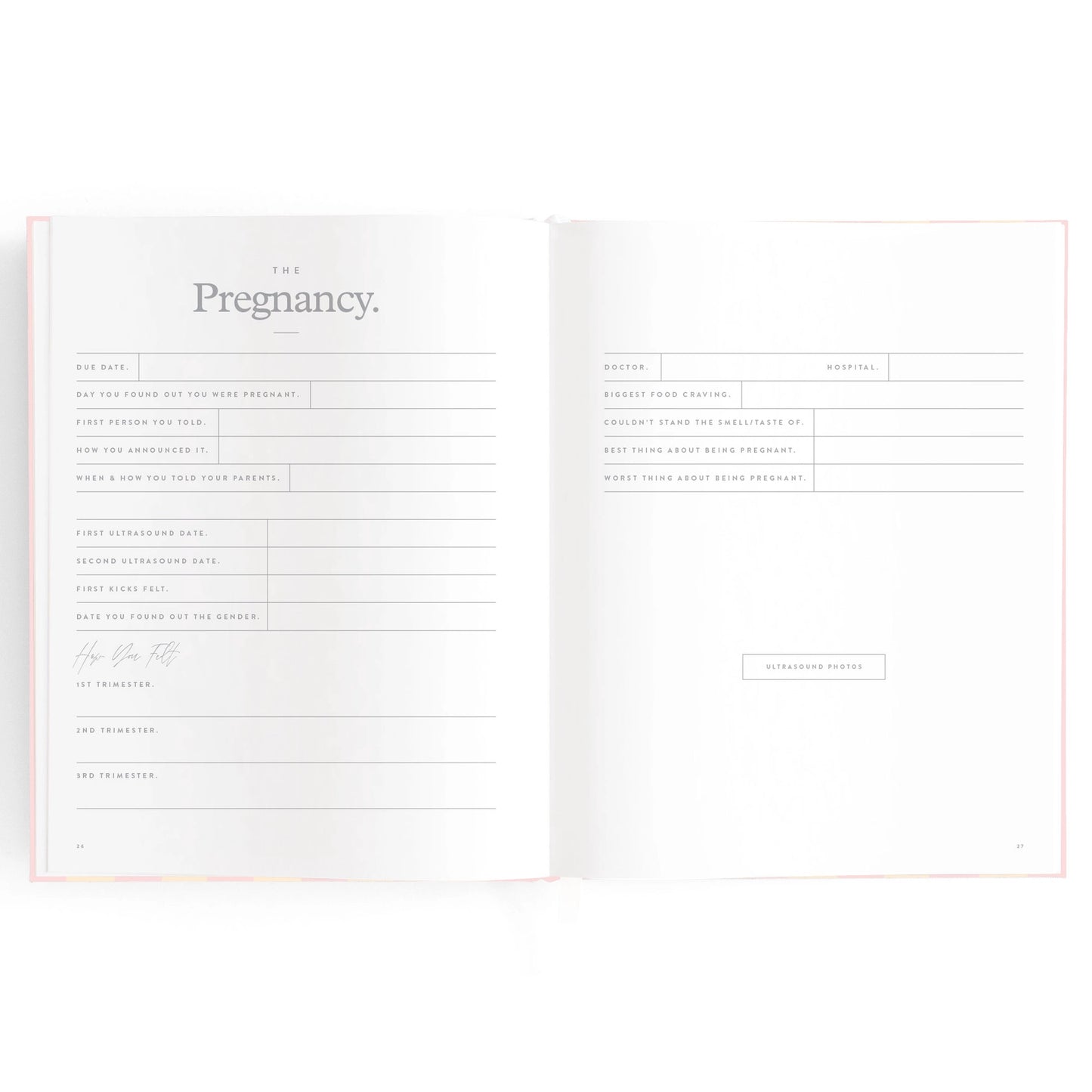 Baby Journal - Petal Stripe