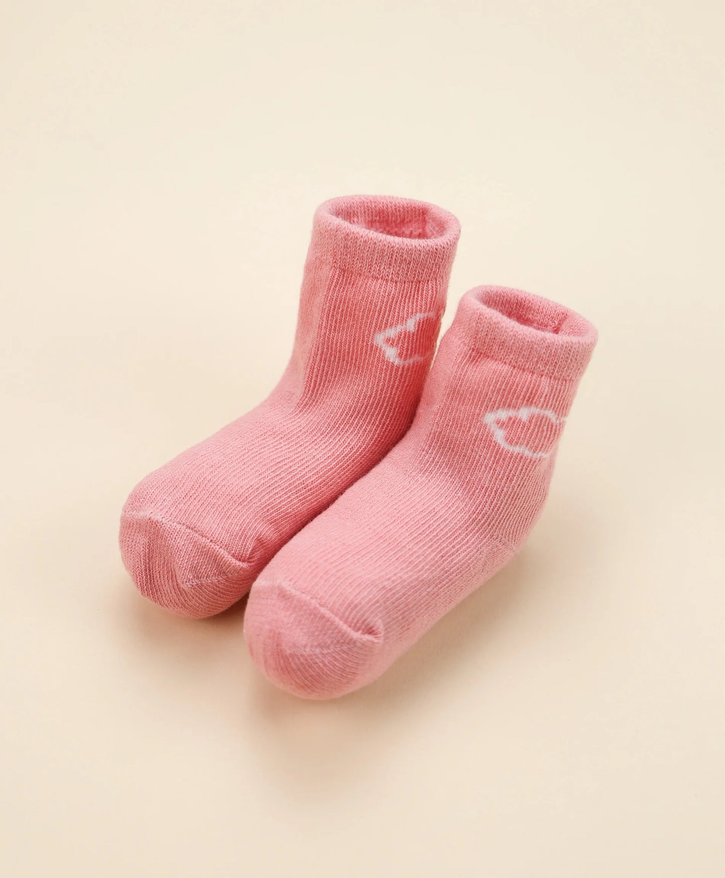 Organic Cotton Baby Socks - Blush Pink Cloud