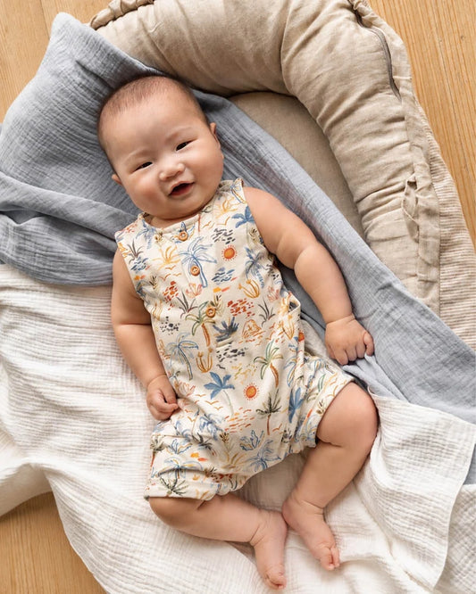 Havana Organic Button-up Romper 000-1Y