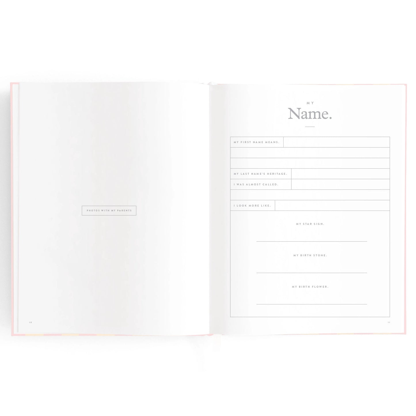 Baby Journal - Petal Stripe