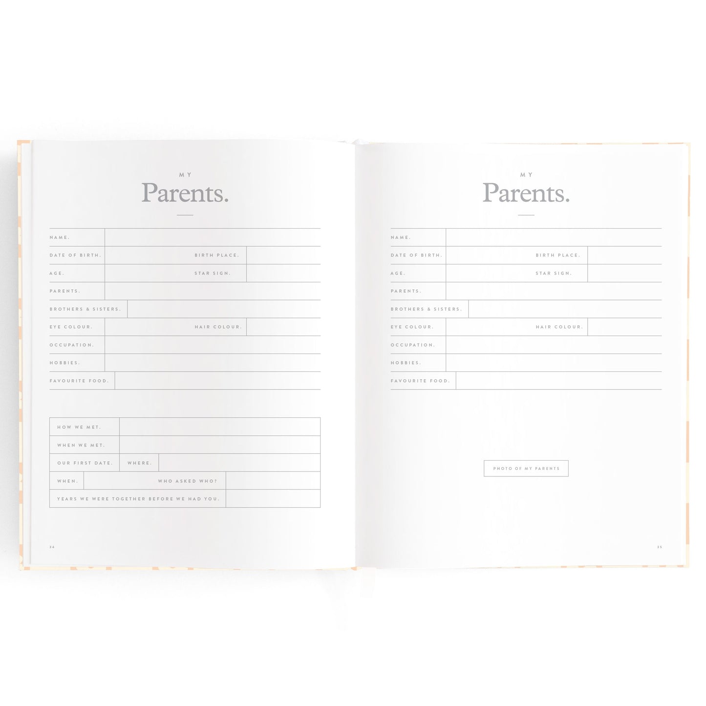 Baby Journal - Daisy Grid