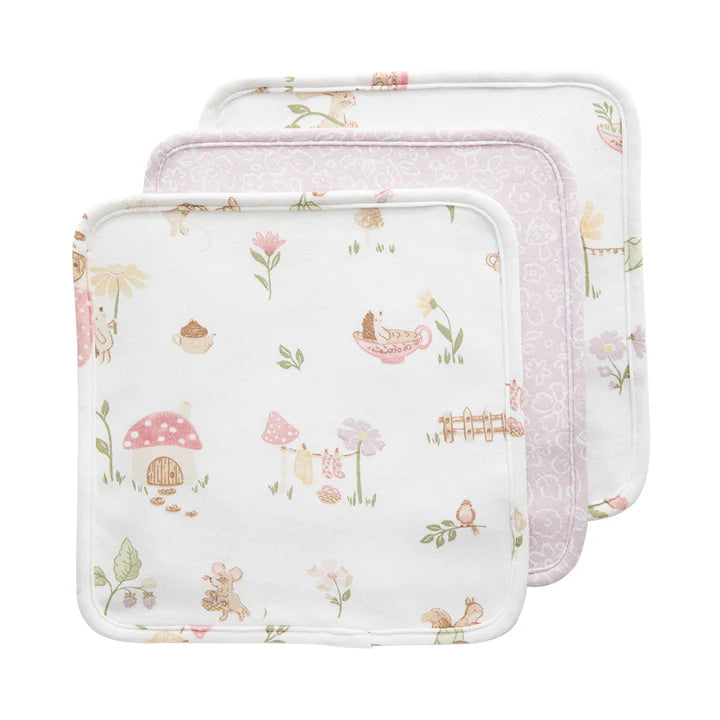 Washcloths 3pk - Whimsical Wonderland
