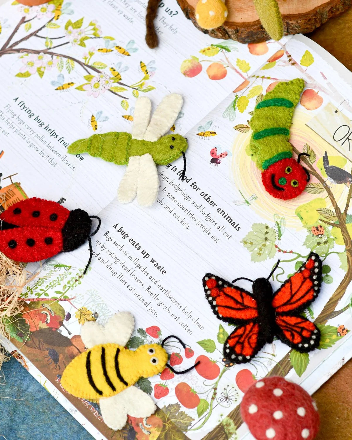 Insects & Bugs Finger Puppet Set