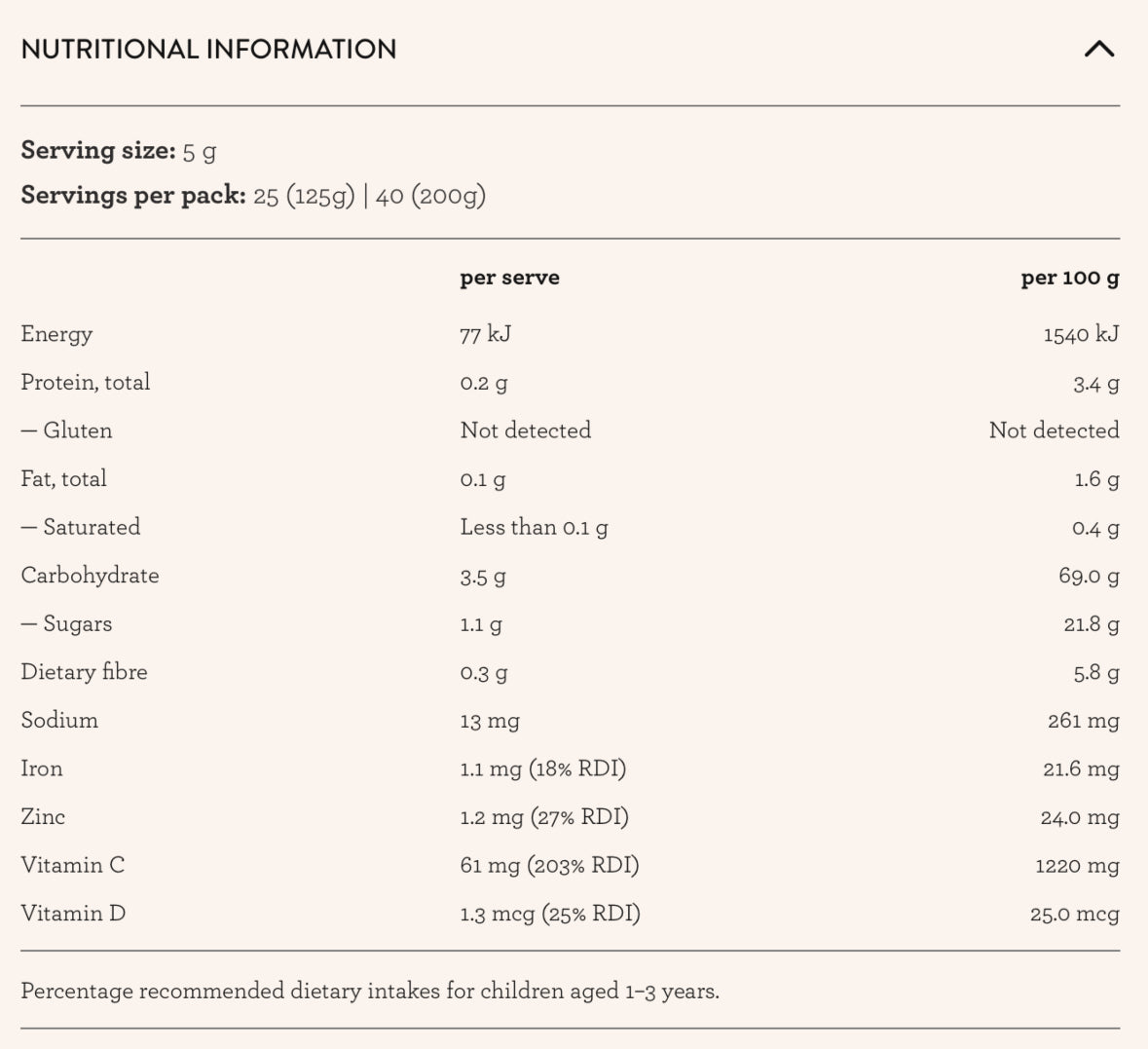 Berry Immune 125g