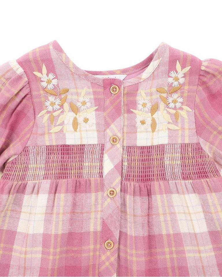 Pink Check Dress 00-2Y