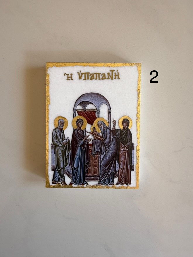 Presentation of Christ to the Temple - White Marble