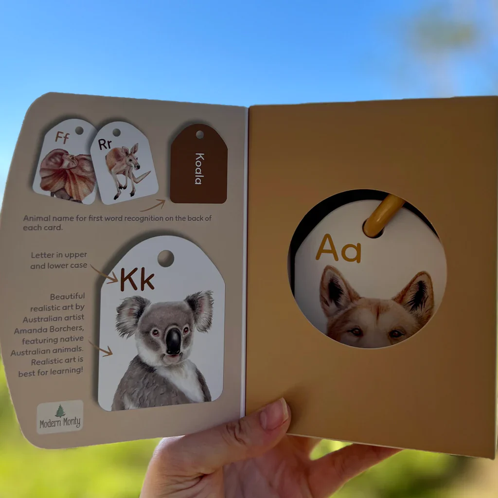 Australian Animal Alphabet Ringed Flash Cards