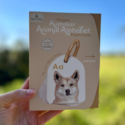 Australian Animal Alphabet Ringed Flash Cards