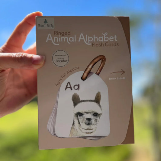 Animal Alphabet Ringed Flash Cards