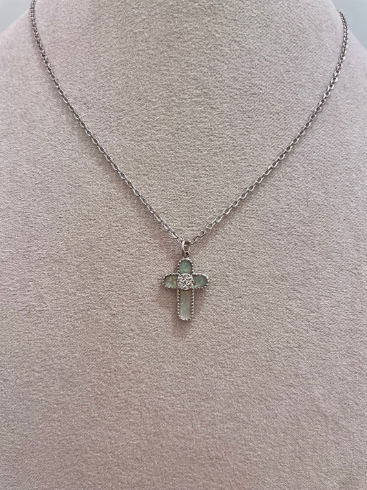 Opalite Cross Necklace