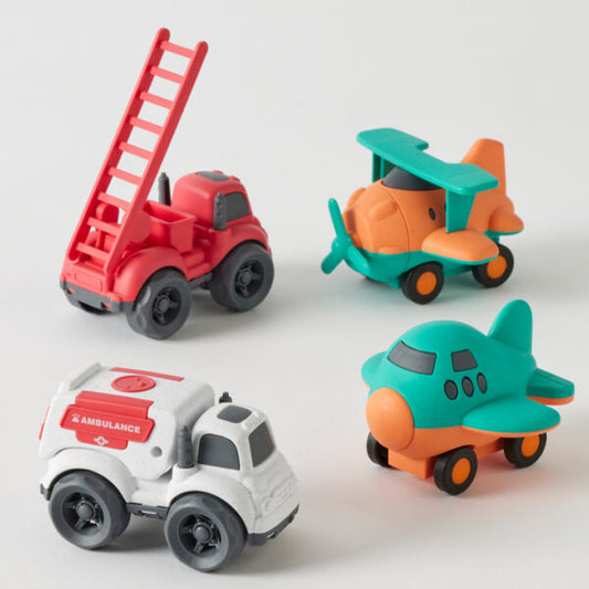Bioplastic Trucks & Planes 4pc Set