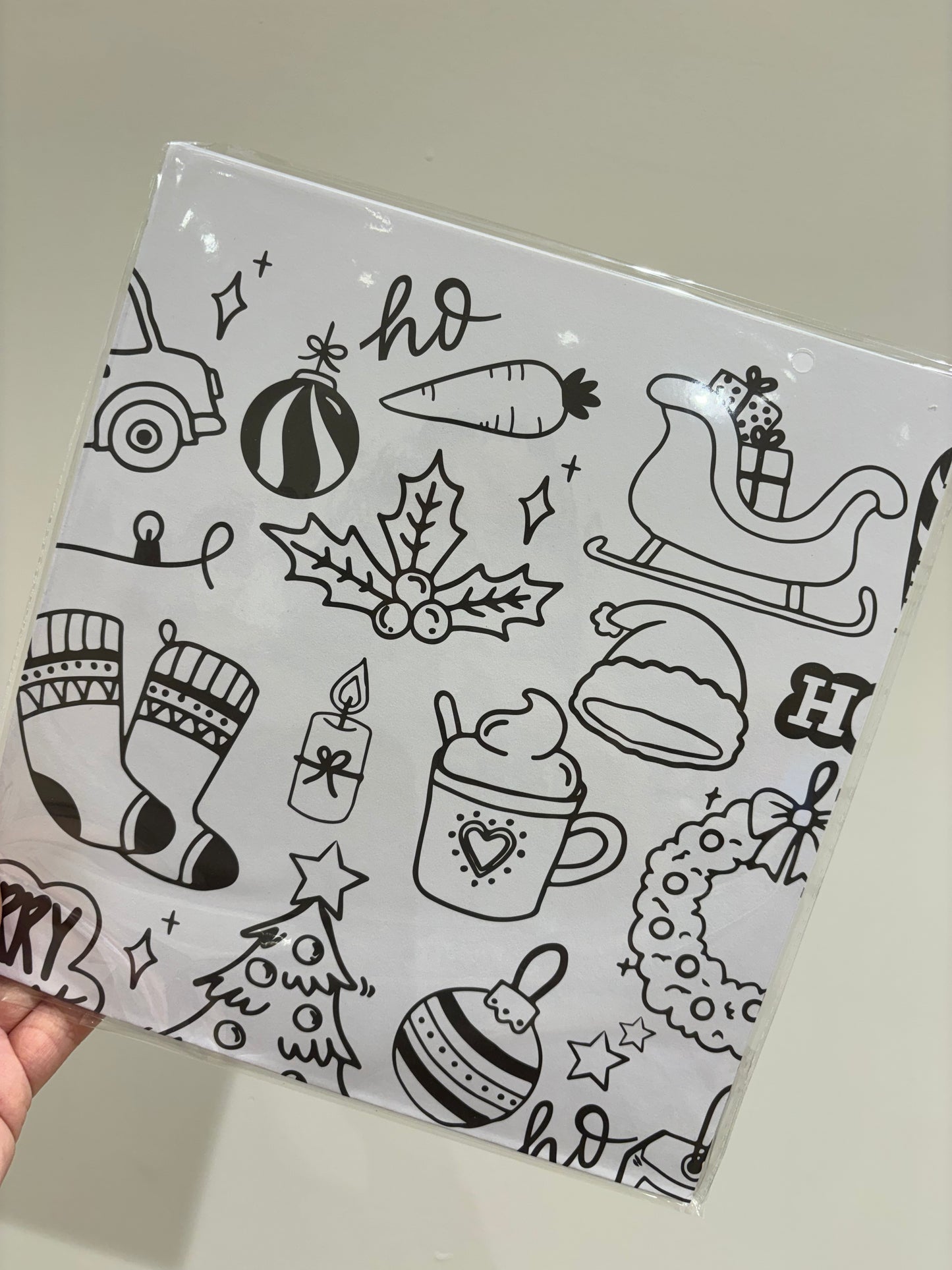 Christmas Colouring Wrapping Paper 5pk