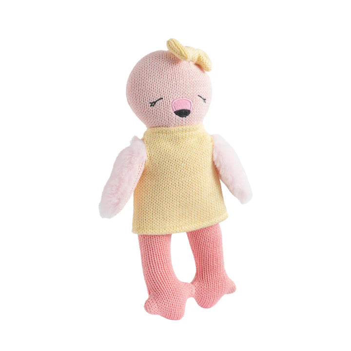 Knitted Cotton Toy - Freya the Flamingo